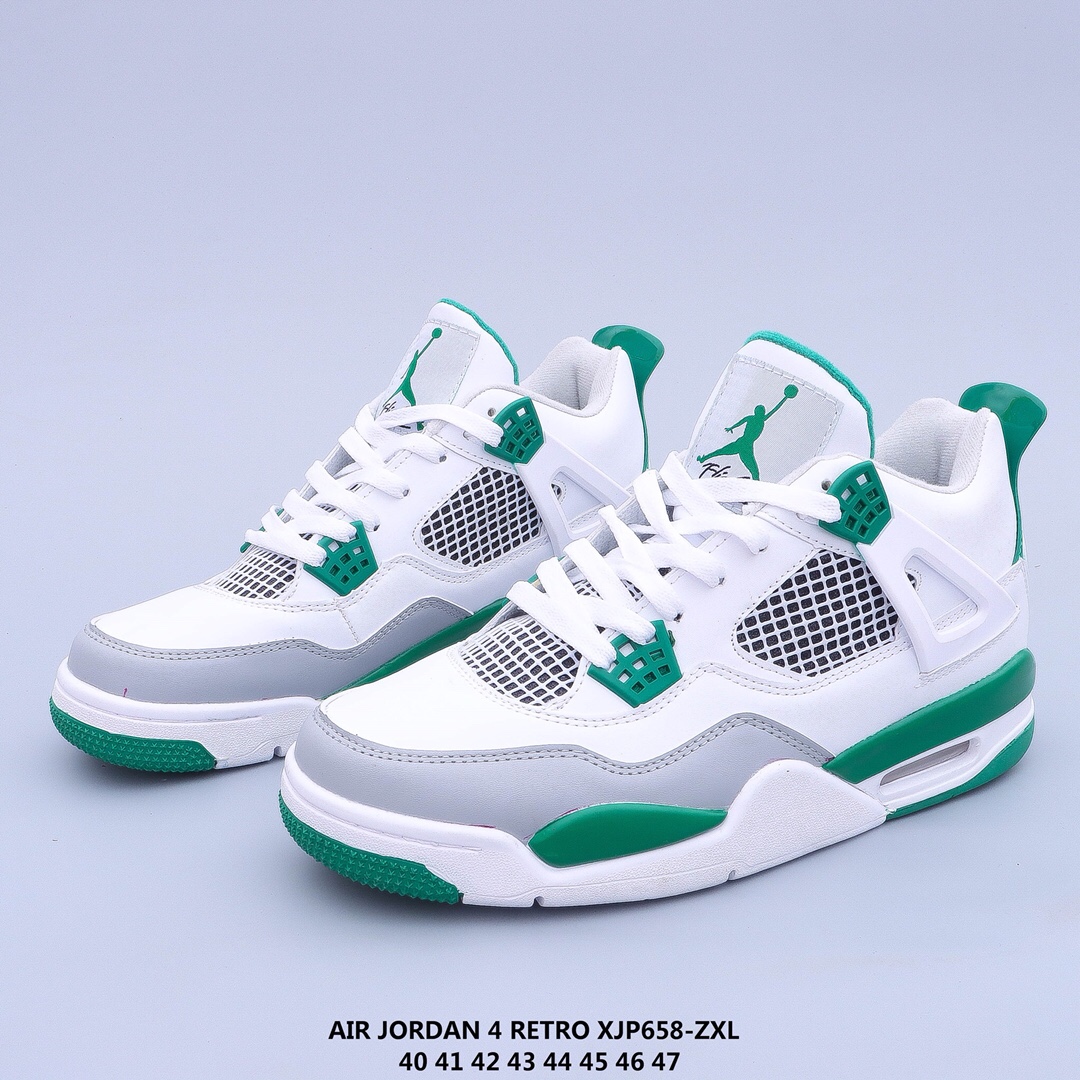 Newest Air Jordan 4 White Green - Click Image to Close